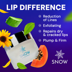 Formule SNOW sans sulfates, parabènes et gluten pour les lèvres sensibles