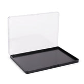 Snowso palette magnétique vide avec couvercle transparent, rangement clair des fards.