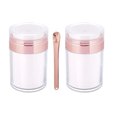 Snowso pot-sans-air rose doré, 2 pièces, pratique pour voyage sans fuite