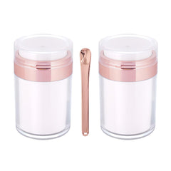 Snowso pot-sans-air rose doré, 2 pièces, pratique pour voyage sans fuite
