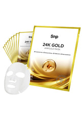 SNP 1000mg Collagen 24K Gold Ampoule Sheet Mask packaging showcases premium skincare gift idea