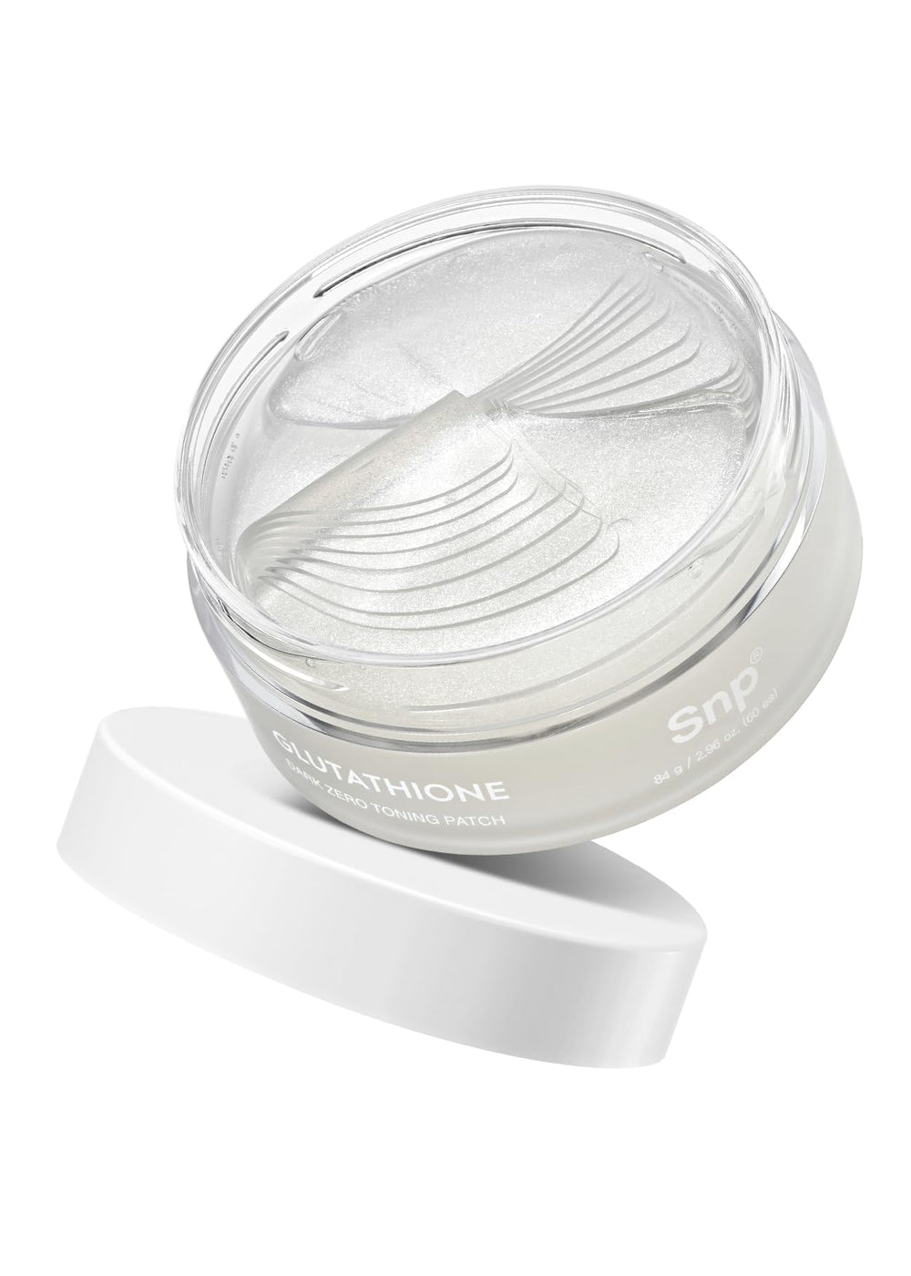 Patch SNP glutathione pour les yeux ciblant taches et imperfections.