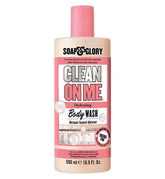 Soap & Glory Gel Douche Clean On Me, bouteille-pompe avec mousse généreuse, sensation de propreté