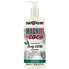 Soap & Glory Magnifi-Coco: bouteille-lotion hydratante pour peau sèche et parfum coco