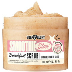 Soap & Glory Smoothie Star – grains de sel marins, peau plus douce après gommage.