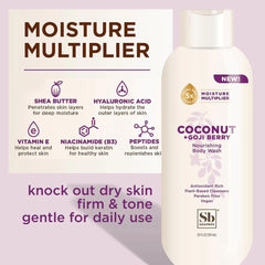 Soapbox Creme Douche Karité Flacon 20oz, texture riche et nourrissante.