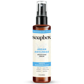 Soapbox huile argan sérum bouteille, texture légère pour cheveux brillants