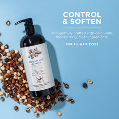 Soapbox Shampoing argan, mousse nourrissante, démêle et laisse douceur.