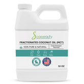Soapeauty huile coco fractionnée – bouteille claire, hydratation légère pour peau et cheveux.