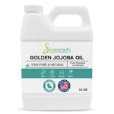 Soapeauty Huile Jojoba Or – bouteille 32oz, hydratation naturelle et durable.
