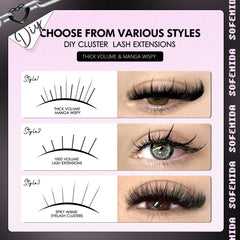 Forme courbe D pour une tenue stable des cils SOFENIDA.