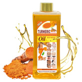 Soft7 Huile de curcuma – Bouteille, hydratation naturelle pour visage et corps.
