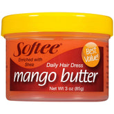 Softee Mango Butter Hair Dress – bouteille prête à hydrater cheveux et cuir chevelu.