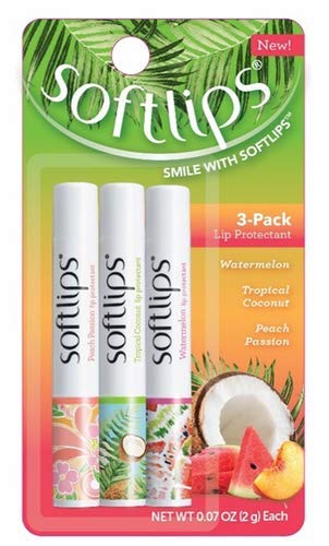 SoftLips baume lèvres tropical classique, hydratation rapide et parfum fruité idéal pour un usage quotidien.