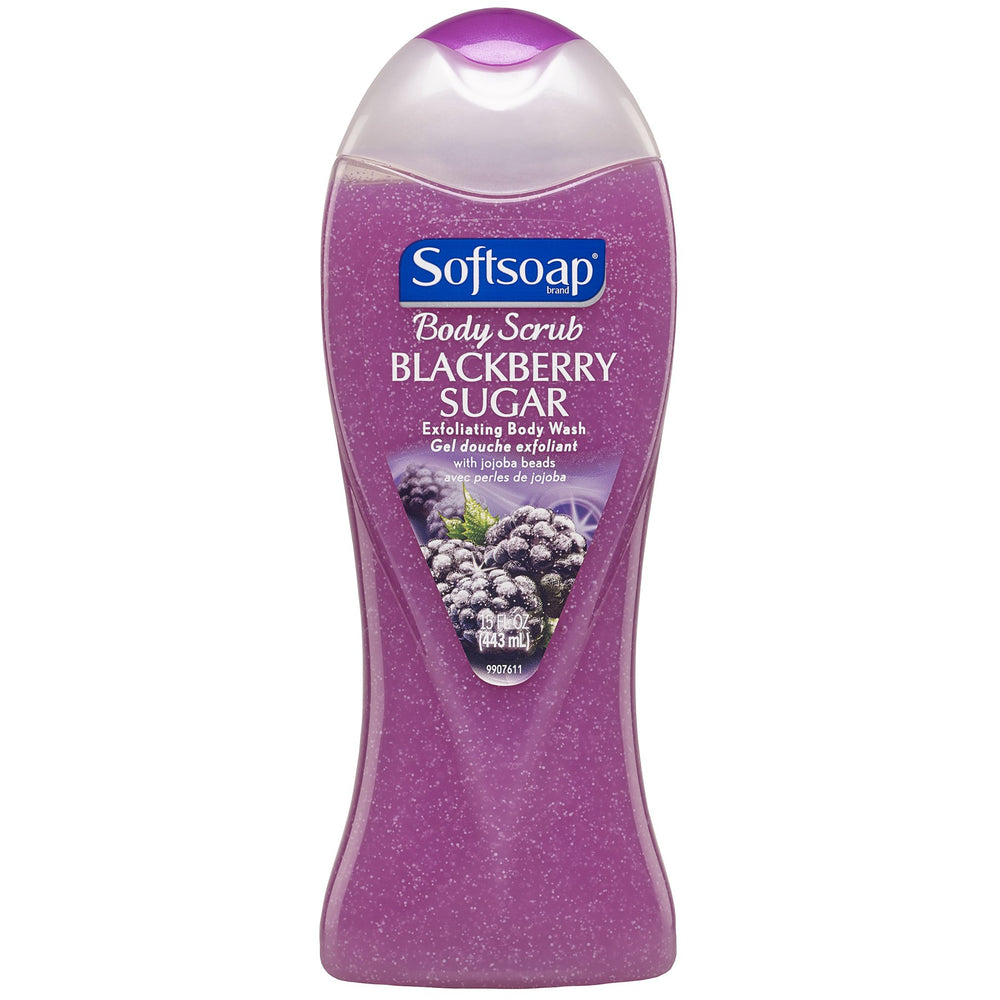 Softsoap Exfoliant Corps Myrtille Bouteille : gommage doux pour peau lumineuse et fraîche
