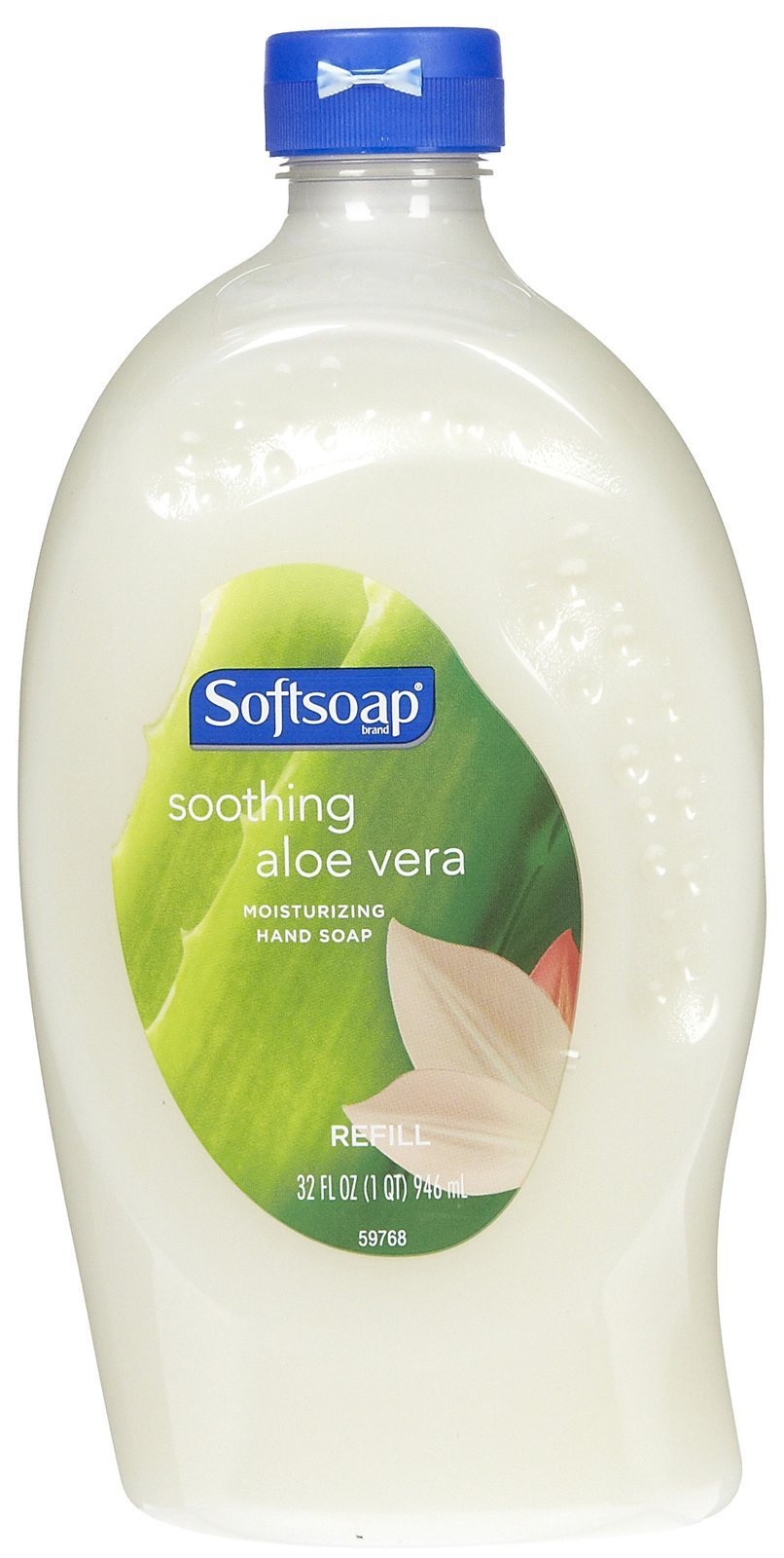 Softsoap remplissage aloé véra : bouteille prête à verser pour un lavage doux et hydratant