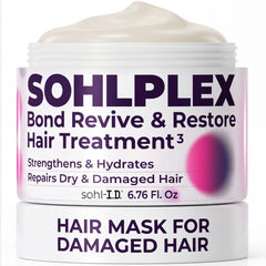 Masque sohl-I.D. pour cheveux secs et abîmés — hydratation en profondeur.