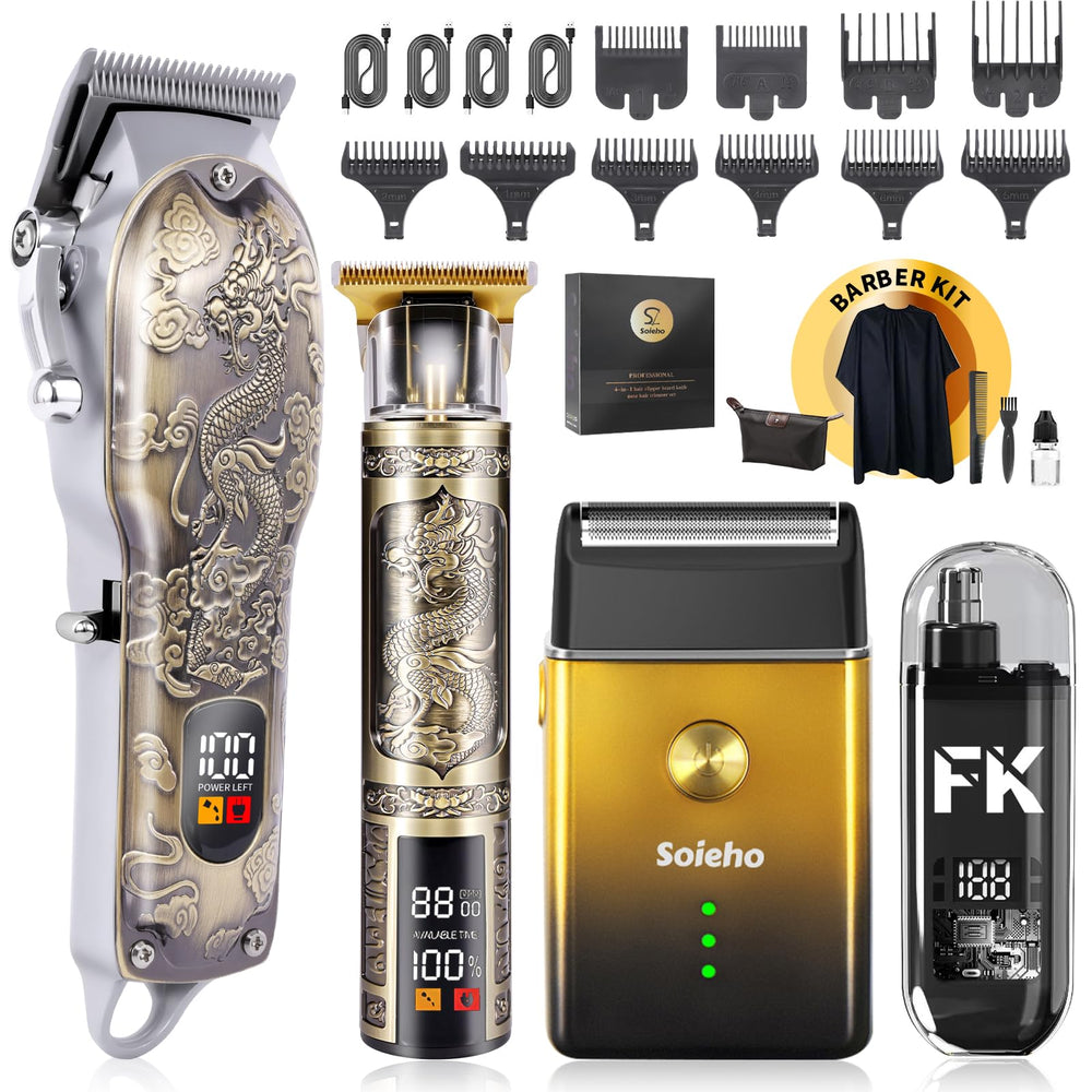 Soieho tondeuse cheveux pour homme ensemble, coupe précise à domicile.
