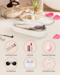 Soimeat étui pinceaux maquillage cuir PU transparent, matière durable et facile à nettoyer.