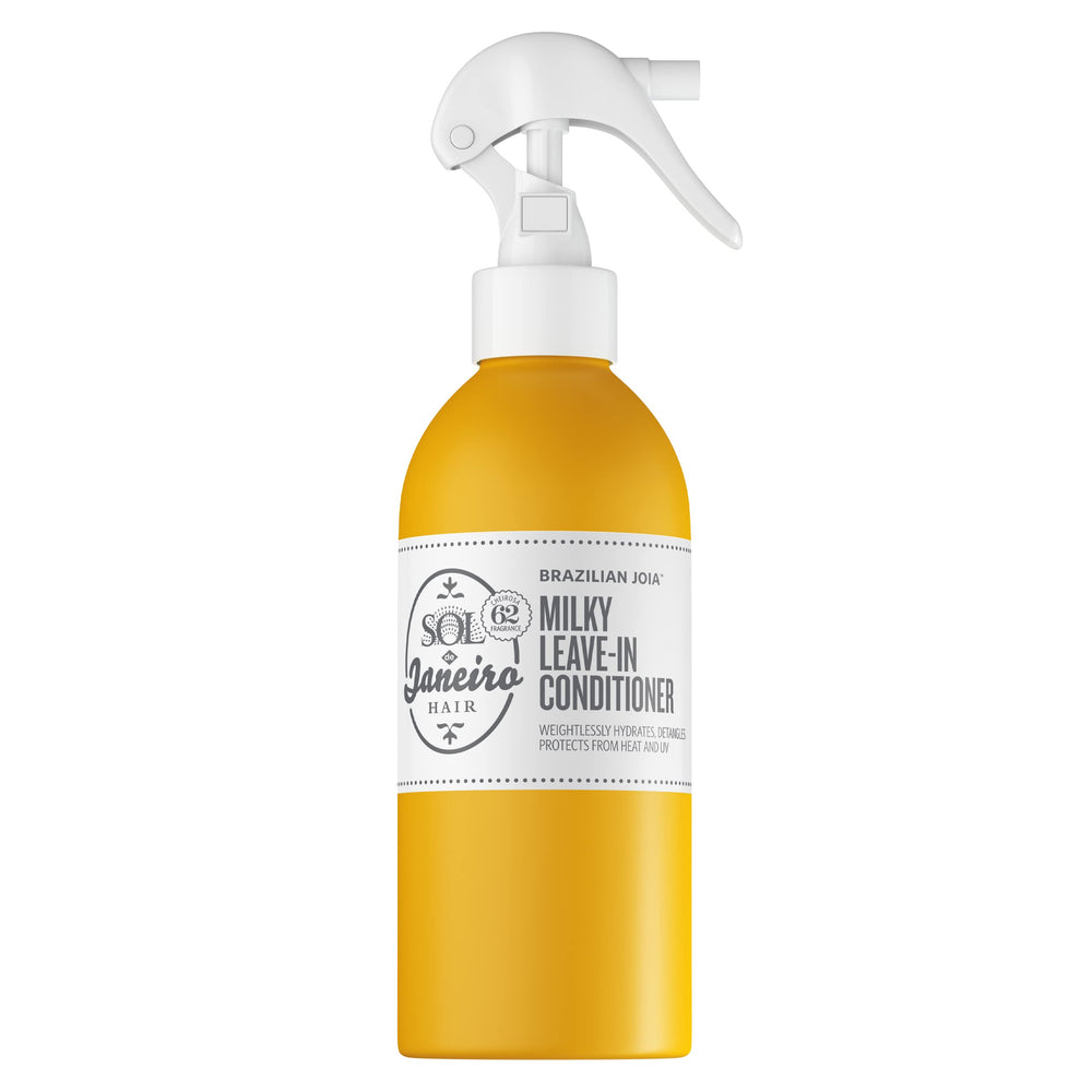 Sol de Janeiro – bouteille soin sans rinçage laitier, hydrate et démêle les cheveux.
