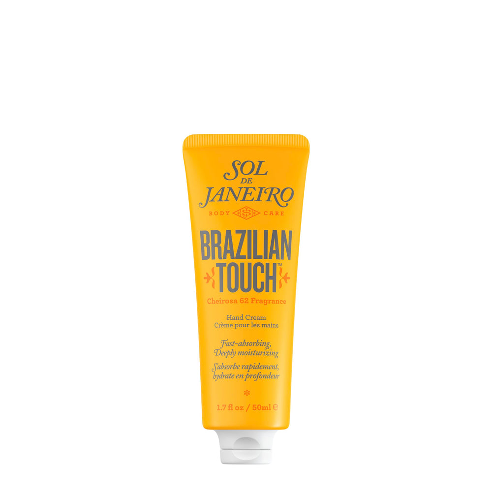 Crème mains Sol de Janeiro dans le flacon, hydratation rapide.