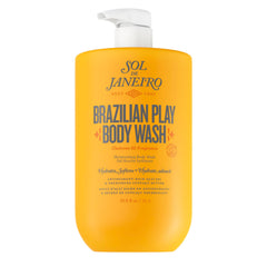 Sol de Janeiro Play: bouteille 1L avec pompe prête pour hydratation.