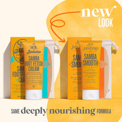 Crème-pieds Samba Smooth de Sol de Janeiro – texture crémeuse, adoucit et nourrit les pieds secs