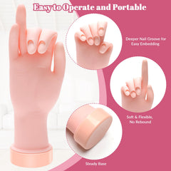 Prothèses d’ongle Solaradgy en 100 pièces pour essais variés et ajustements.