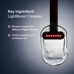 Solawave LightBoost hydratation profonde avec acide hyaluronique, peau repulpée.