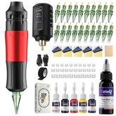 Solong Tattoo Kit : batterie 1800mAh et écran LED pour sessions fiables.
