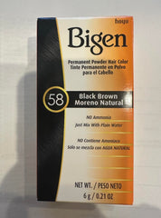 Solstice Bigen coloration poudre Noir Brun prête à l'emploi, couleur durable.