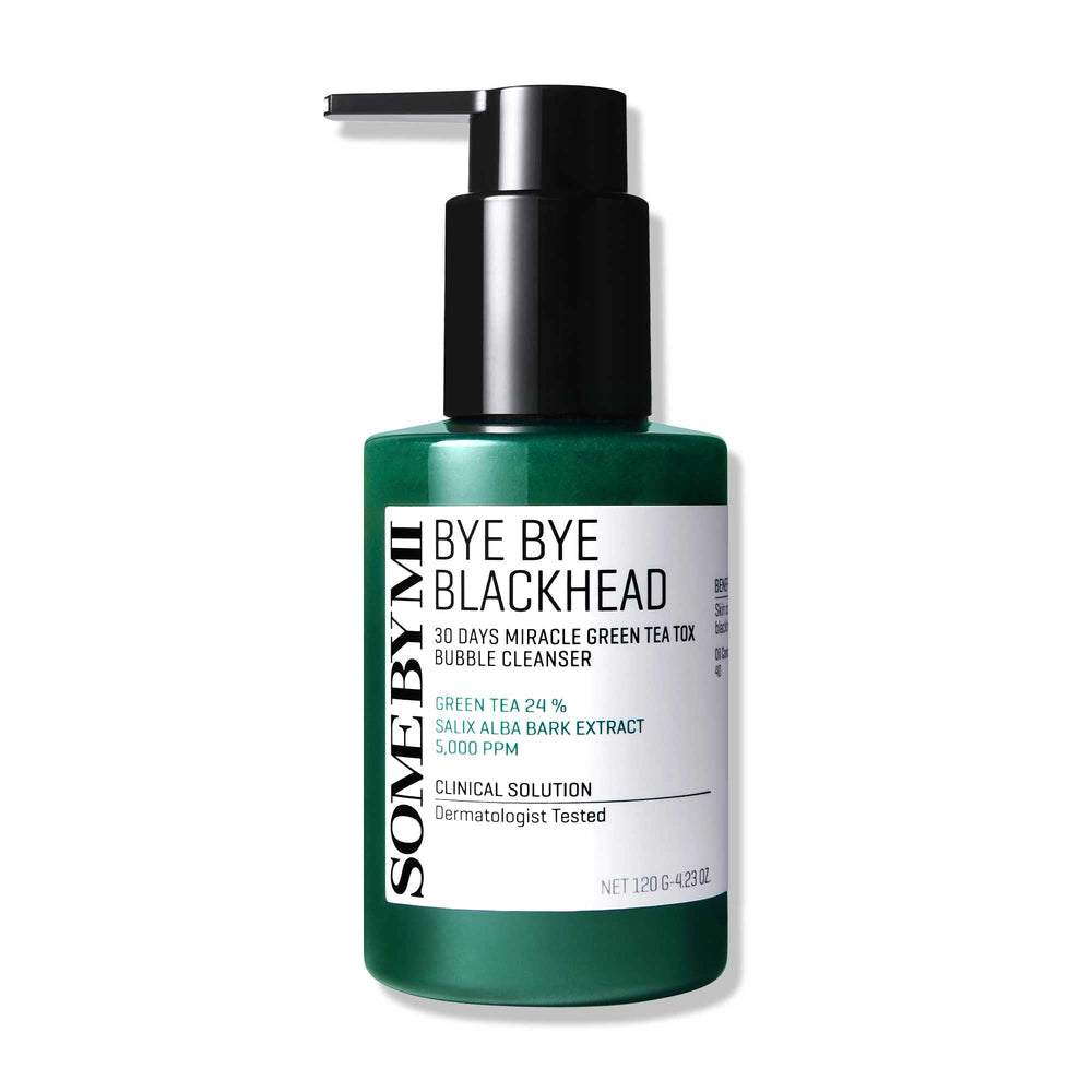 SOME BY MI Bye Bye Blackhead Bubble Cleanser, bulles vertes pour nettoyer les pores en douceur.