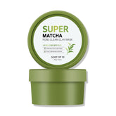 SOME BY MI Super Matcha Argile Masque sur visage pour resserrer les pores