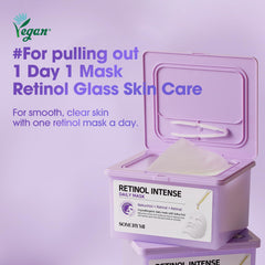 SOME BY MI Retinol Daily Mask – feuilles de masque faciles à appliquer.