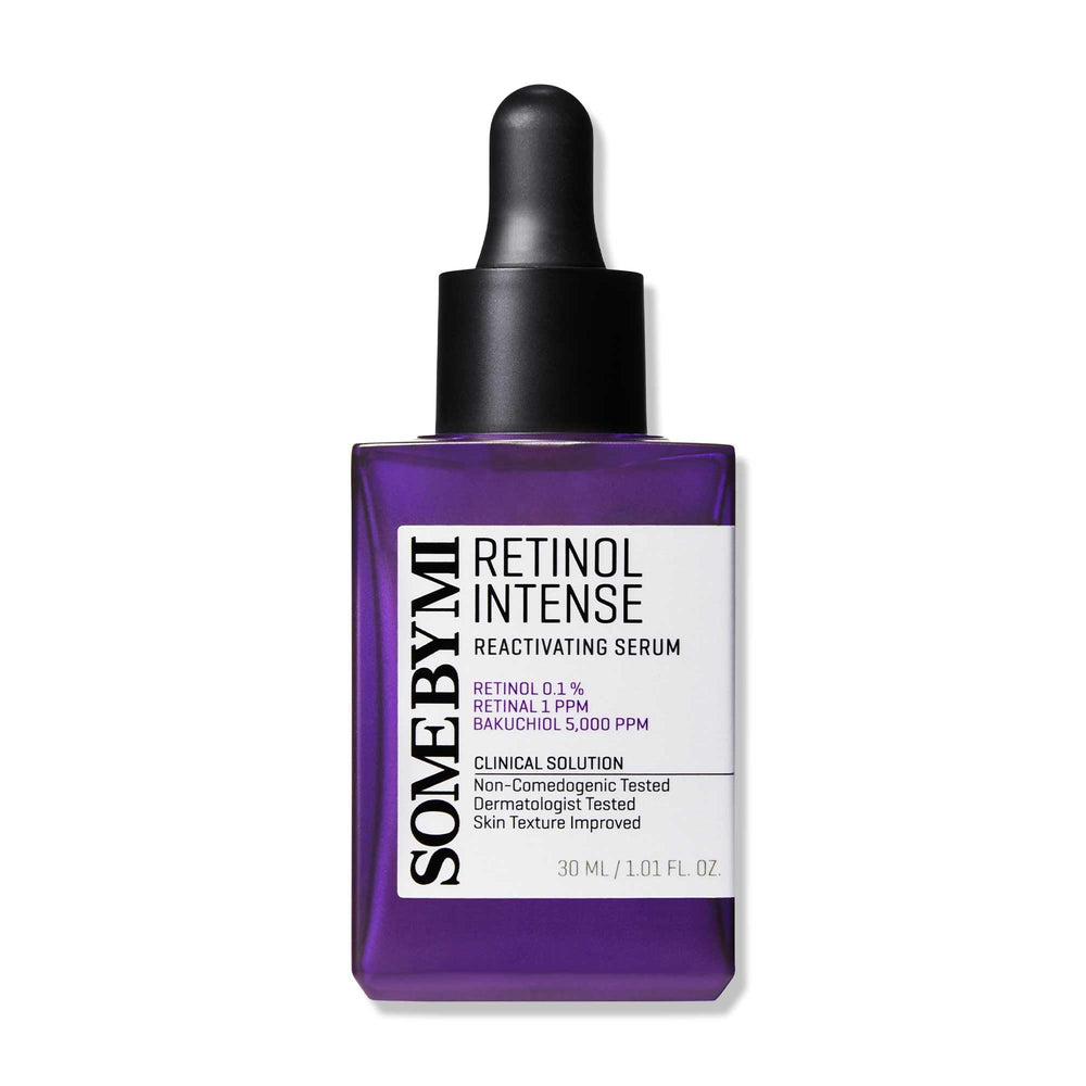 SOME BY MI Retinol Serum – bouteille élégante prête pour une utilisation nocturne et fermeté possible.