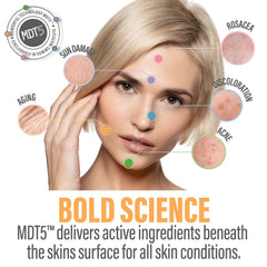 Texture peau et teint améliorés avec Somme Institute grâce à l'exfoliation douce.