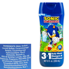 Sonic The Hedgehog – produit 3-en-1 Berry pour cheveux et corps.
