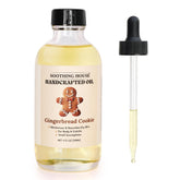 Huile corporelle Soothing House, bouteille, hydratation légère et parfum biscuit gingembre