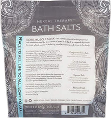 Soothing Touch eucalyptus-clove-peppermint oil blend jar closeup – invites refreshing aromatics during bath