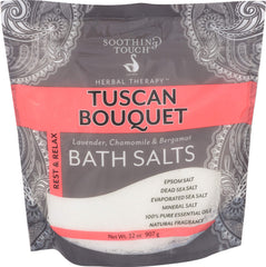 Soothing Touch Rest & Relax, flacon de sels de bain Tuscan Bouquet pour détendre le corps