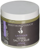 Gommage Soothing Touch Sel Herbes Lavande, exfoliation douce et relaxation parfumée.