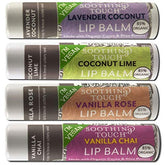 Soothing Touch vegan lip balm tube for on-the-go moisture.