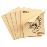 Soposuky peau pratique tatouage 3mm recto-verso, texture réaliste pour l'entraînement.