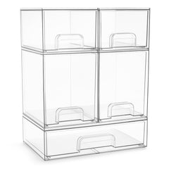 Sorbus ensemble de tiroirs transparents pour un rangement clair et efficace