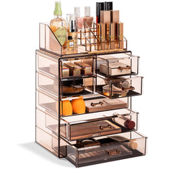 Sorbus organisateur maquillage 7 tiroirs, vue générale pratique pour retrouver rapidement les produits.