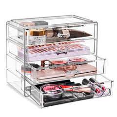 Sorbus organisateur-maquillage acrylique vue densemble pratique