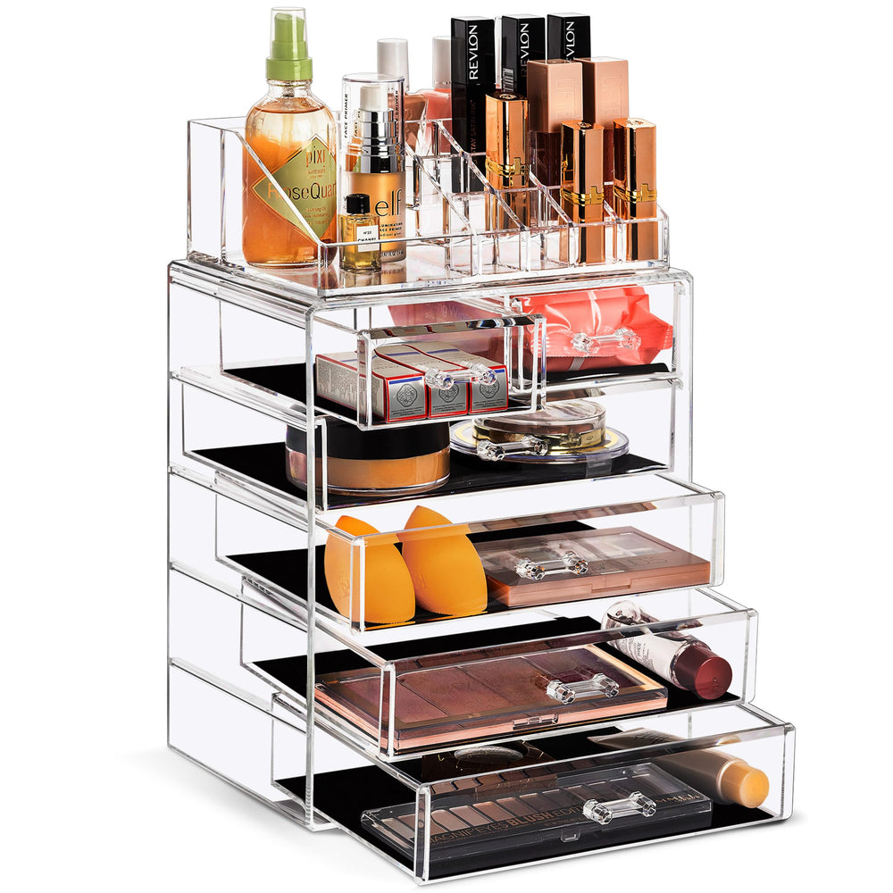 Sorbus organiseur maquillage acrylique 6 tiroirs facilite le rangement quotidien