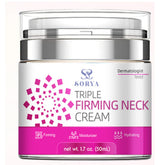 SORYA crème cou et décolleté en flacon pompe, hydratation rapide pour la peau.