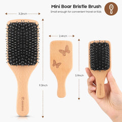 Sosoon brosse-cheveux plat massage cuir chevelu: stimulation légère et détente.