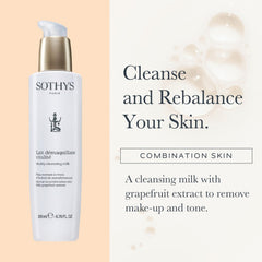 Texture lait-mousse de SOTHYS Vitalité pour démaquiller et libérer les impuretés.